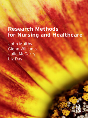 cover image of Research Methods for Nursing and Healthcare